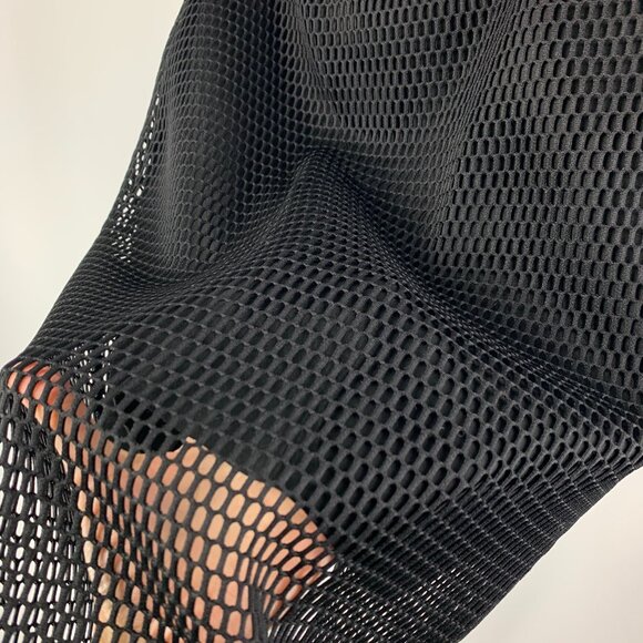 Black Mesh Pencil Skirt, Size 4 - Picture 6 of 8